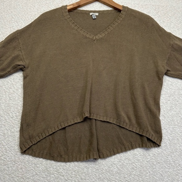 Ecote Women’s V-Neck Sweater 3/4 Sleeve Size XS - Picture 6 of 8